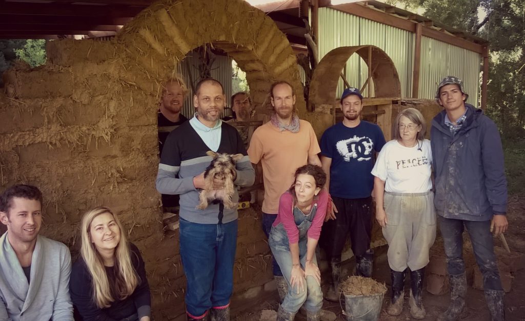 Natural building collective course group photo April 2015