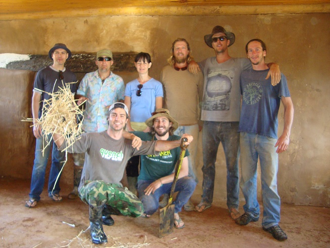 Natural building collective course group photo October 2014
