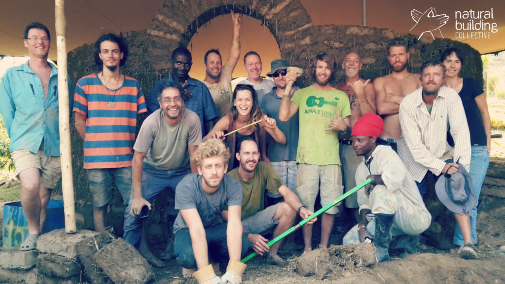 Natural building collective course group photo March 2017